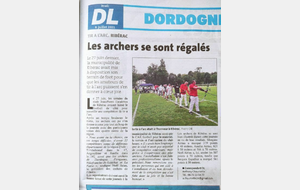 Article dans Dordogne Libre